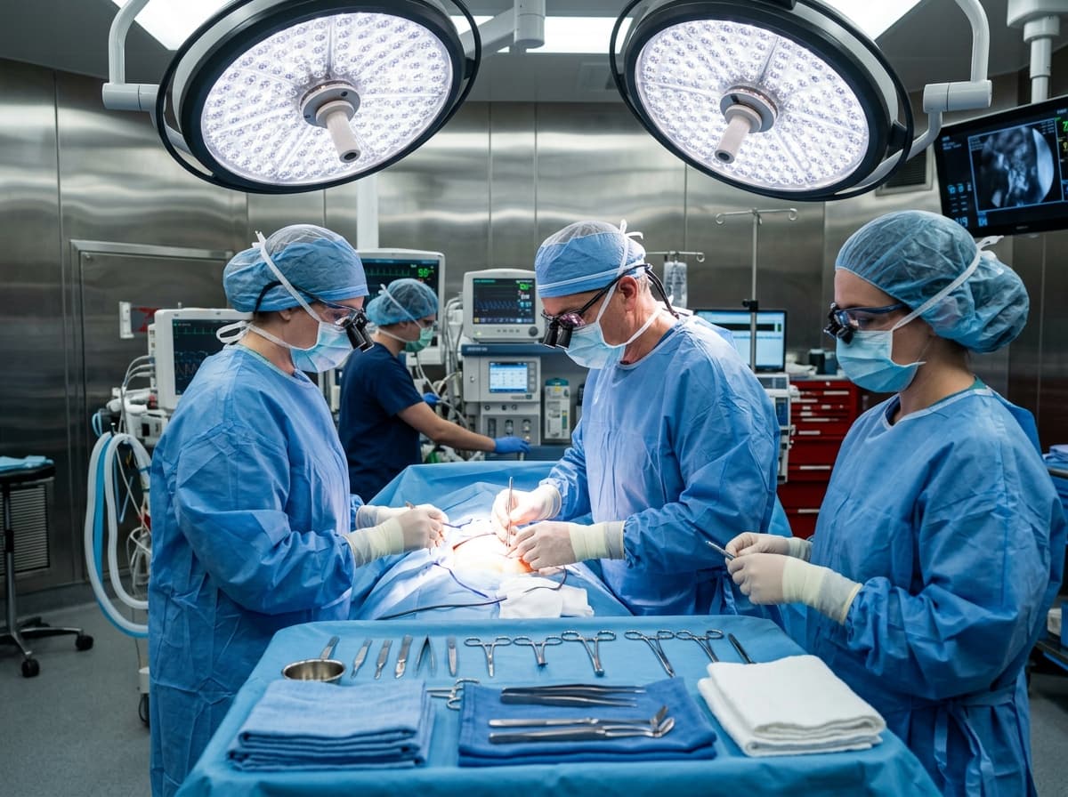 Healthcare specialists in surgery