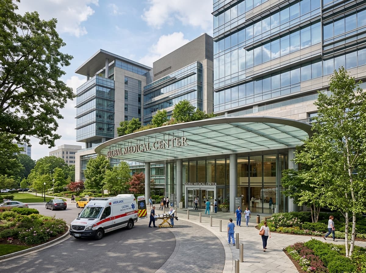 Hospital exterior architecture